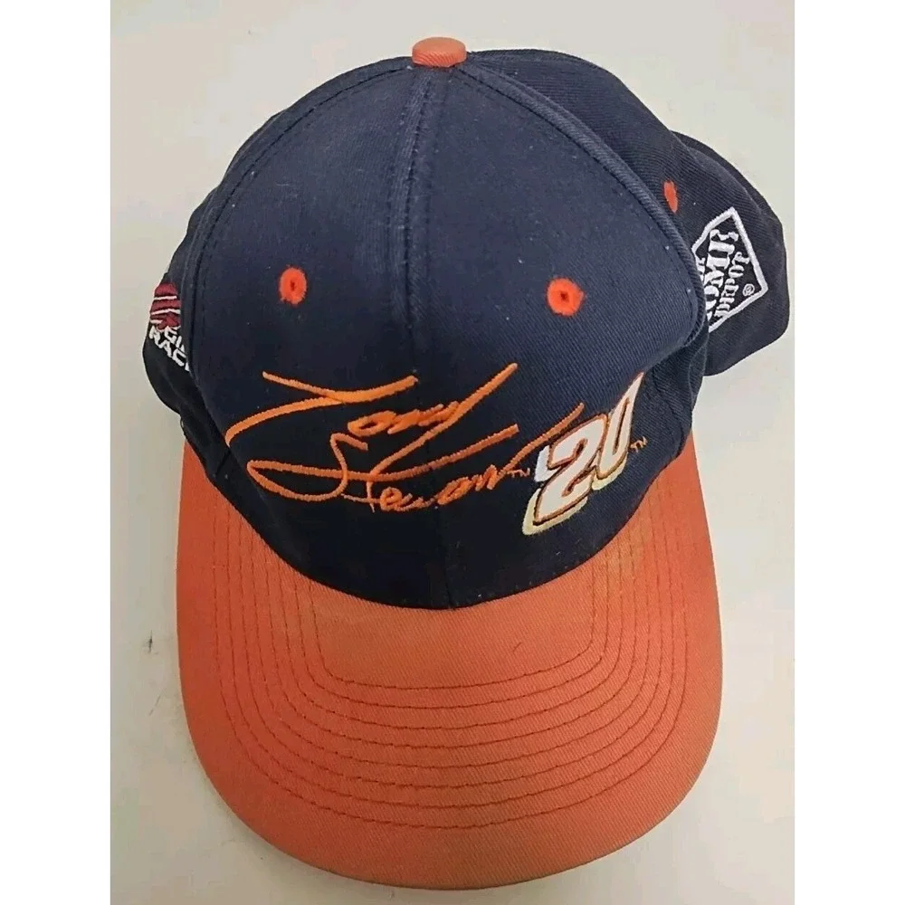 Vintage Tony Stewart‎ #20 Joe Gibbs Racing Hat Cap NASCAR Home Depot Competitors